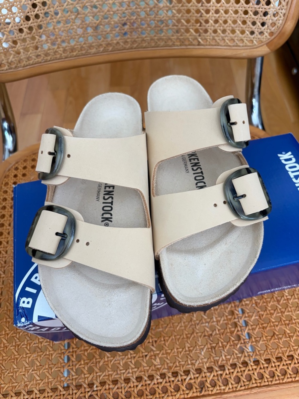 Birkenstock Arizona Big Buckle Almond Size 38